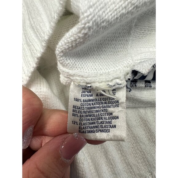 Vintage Escada sweater designer heavyweight nautical vibes gold zipper details c - Picture 6 of 13